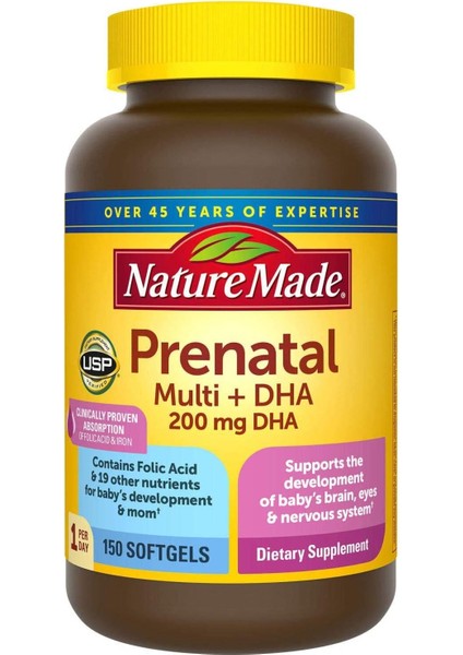 Prenatal Multi + Dha 200 mg 150 Softgels