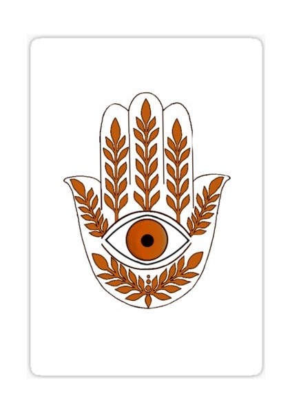 Nazar Boncuğu Yapıştırma Etiket Sticker Duvar 18CM MD16