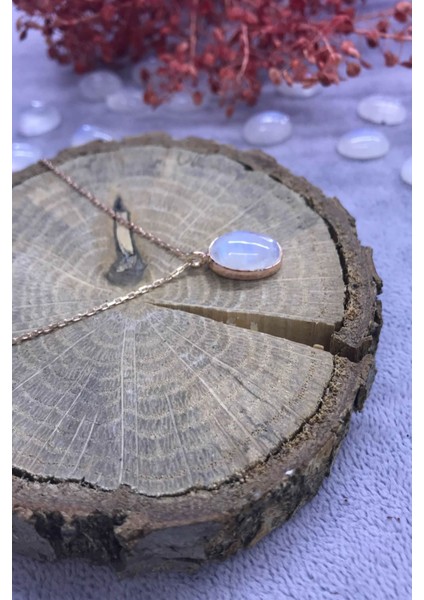 Nsa Ay Taşı Gümüş Kolye 925 Ayar Doğal Taş fiyatları