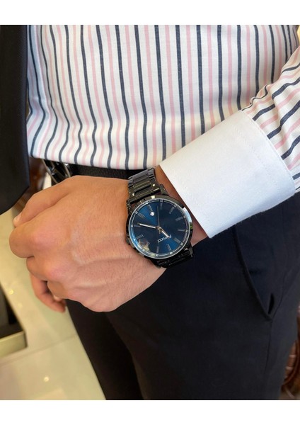 Italyan Stil Slim Fit Çizgili Erkek Kravat Yaka Gömlek Beyaz T9234 modelleri