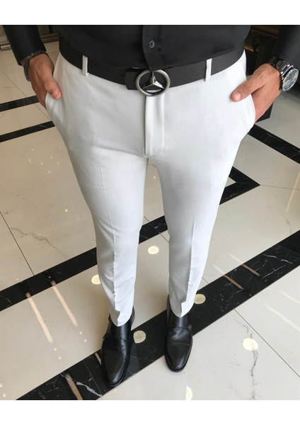 Italyan Stil Slim Fit Erkek Kumaş Pantolon Gri T9725 fiyatları