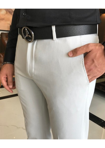 Italyan Stil Slim Fit Erkek Kumaş Pantolon Gri T9725 modelleri
