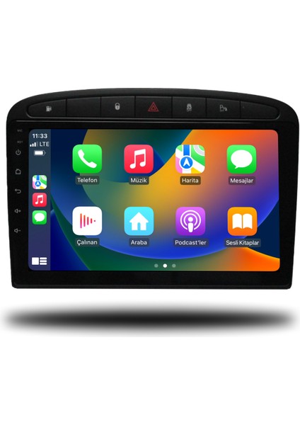 Peugeot 308 Android Carplay Multimedya 2007-2013 4gb Ram + 64GB Hafıza + 8 Çekirdek