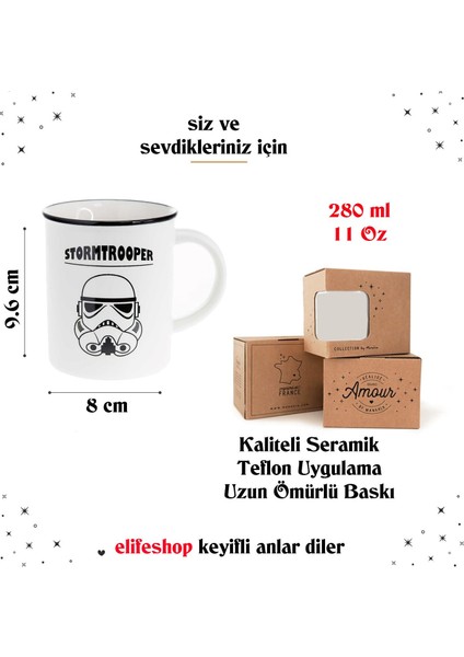 Star Wars Mandalorian Stormtrooper Kahve Kupası Fincan Mug 280 ml