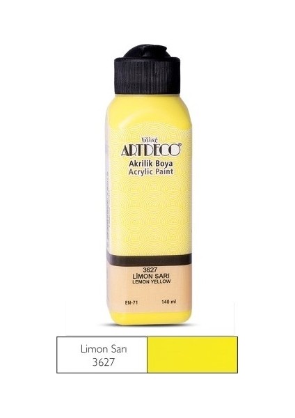 Limon Sarı Yeni Formül Akrilik Boya 140 ml