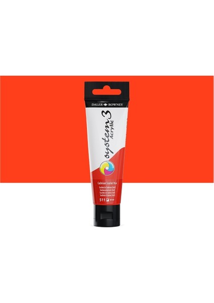 System 3 Akrilik Boya 150ML 511 Cadmium Scarlet Hue modelleri