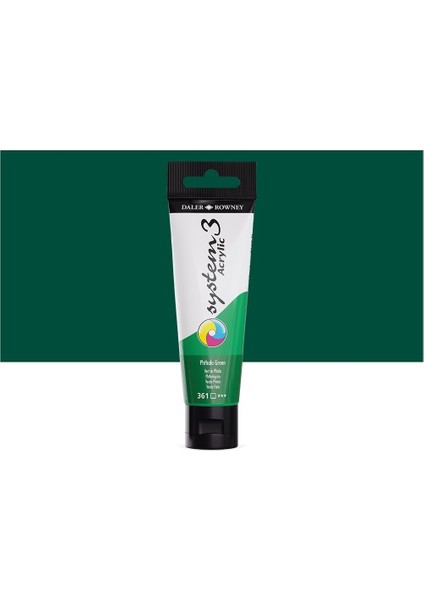 System 3 Akrilik Boya 150ML 361 Phthalo Green modelleri
