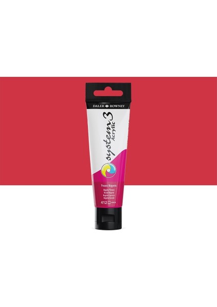 System 3 Akrilik Boya 150ML 412 Process Magenta modelleri