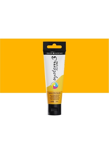 System 3 Akrilik Boya 150ML 618 Cadmium Yellow Deep Hue fiyatları