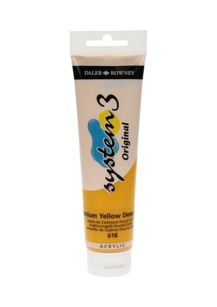 System 3 Akrilik Boya 150ML 618 Cadmium Yellow Deep Hue modelleri