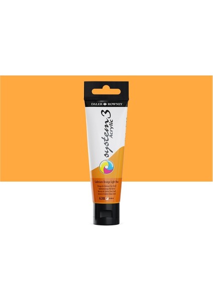 System 3 Akrilik Boya 150ML 638 Cadmium Orange Light Hue
