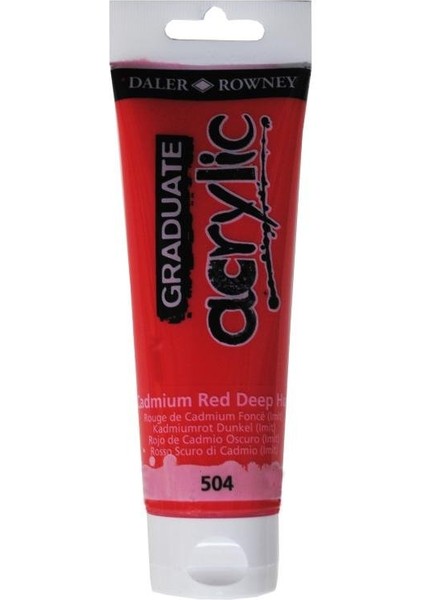 Graduate Akrilik Boya 120ML 504 Cadmium Red Deep Hue