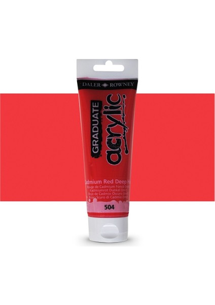Graduate Akrilik Boya 120ML 504 Cadmium Red Deep Hue modelleri