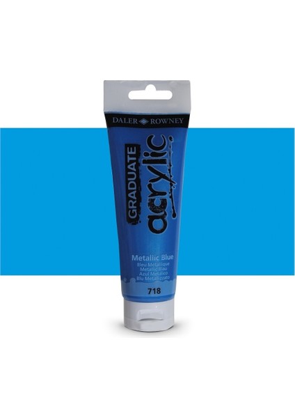 Graduate Akrilik Boya 120ML 718 Metallic Blue fiyatları