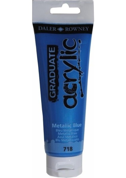 Graduate Akrilik Boya 120ML 718 Metallic Blue modelleri
