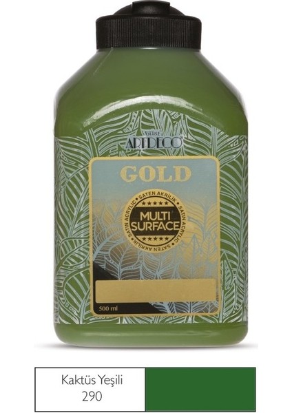 Gold Multi Surface Akrilik Boya 500 Ml. 290 Kaktüs Yeşili fiyatları