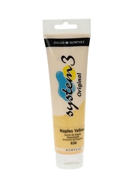 System 3 Akrilik Boya 150ML 634 Naples Yellow modelleri