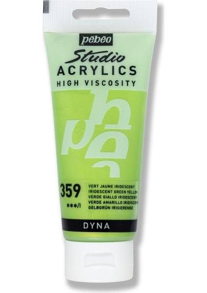 Studio Dyna Akrilik Boya 100ML N:359 Iridescent Green Yellow fiyatları