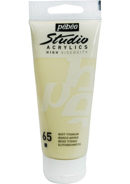 Studio Akrilik Boya - Buff Titanium - 100ML - N:65