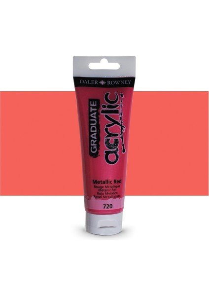 Graduate Akrilik Boya 120ML 720 Metallic Red modelleri