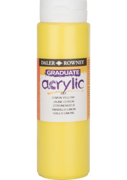 Graduate Akrilik Boya 500ML N:651 Lemon Yellow modelleri