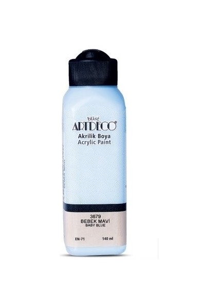 Bebek Mavi Yeni Formül Akrilik Boya 140 ml modelleri