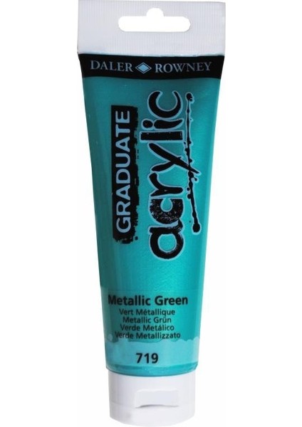 Graduate Akrilik Boya 120ML 719 Metallic Green fiyatları