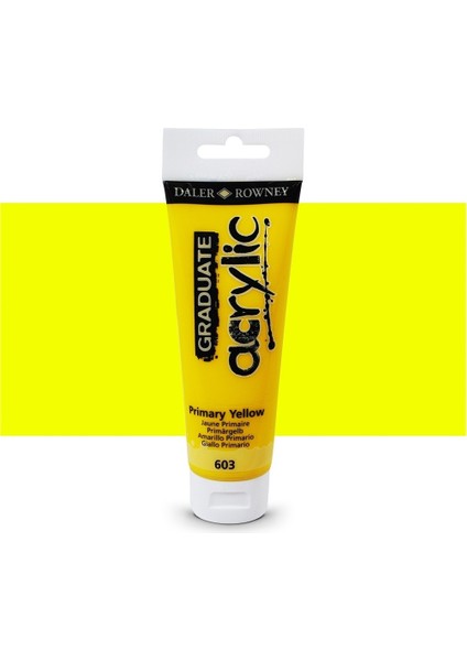 Graduate Akrilik Boya 120ML 603 Primary Yellow fiyatları