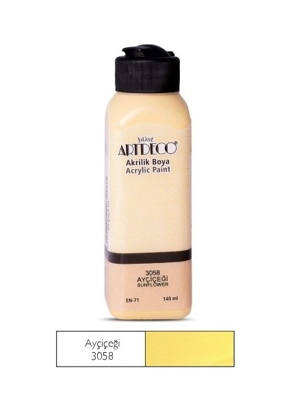 Ayçiçeği Yeni Formül Akrilik Boya 140 ml