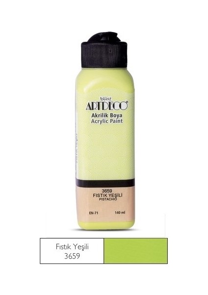 Fıstık Yeşili Yeni Formül Akrilik Boya 140 ml
