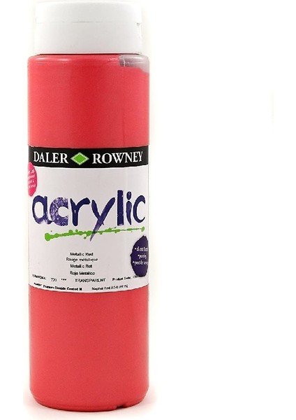 Graduate Akrilik Boya 500ML N:720 Metallic Red fiyatları