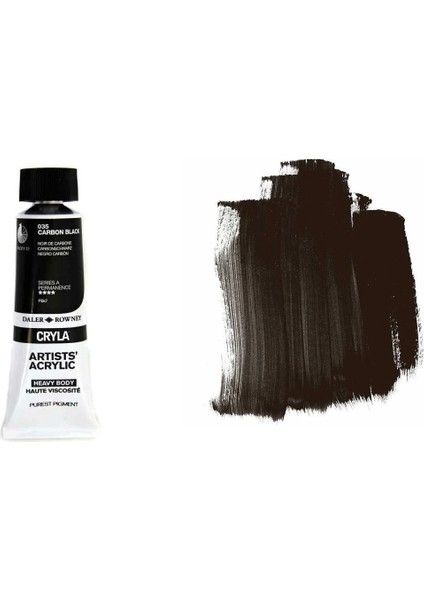 Cryla Heavy Body Artists' Akrilik Boya 75ML N:035 Carbon Black fiyatları