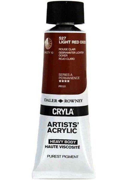 Cryla Heavy Body Artists' Akrilik Boya 75ML N:527 Light Red Oxide