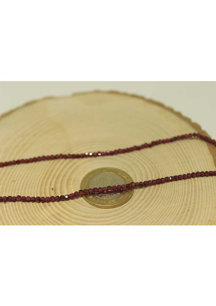Lal (Granat) (Garnet) Taşı Küp Şekilli Yarım Dizi 2.5mm (17CM Uzunluğundadır) fiyatları