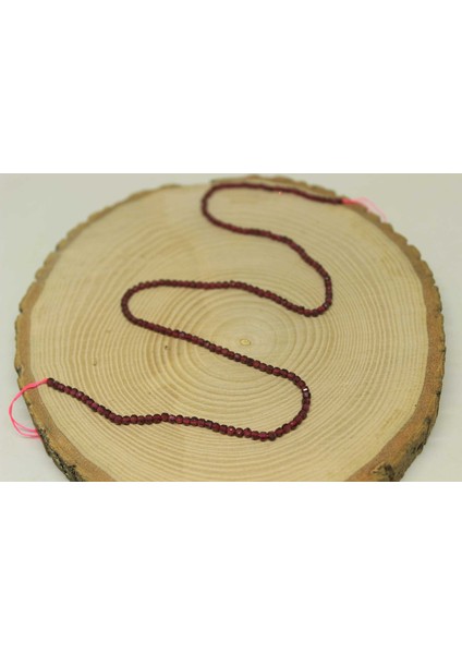 Lal (Granat) (Garnet) Taşı Küp Şekilli Yarım Dizi 2.5mm (17CM Uzunluğundadır) modelleri