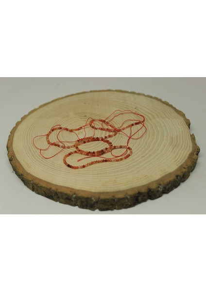 Akik Taşı Yarım Dizi 2mm (23030) (17CM Uzunluğundadır)