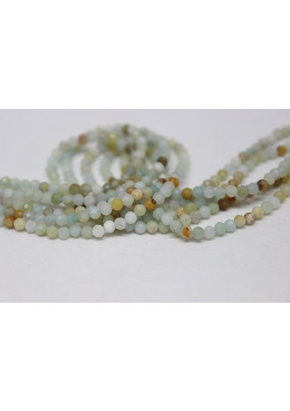 Amazonit Taşı Yarım Dizi 2mm (17CM Uzunluğundadır)