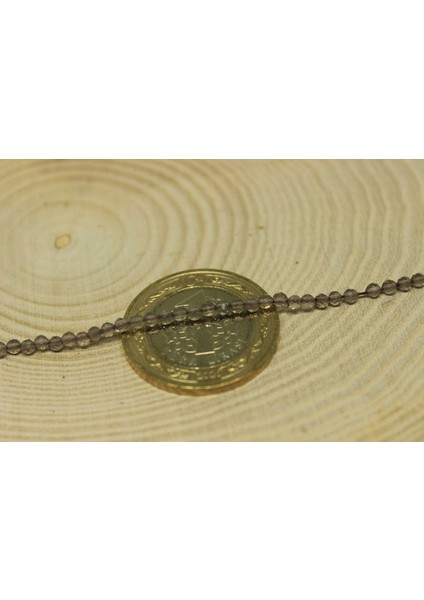 Dumanlı Kuvars Taşı Yarım Dizi 2mm (17CM Uzunluğundadır) modelleri