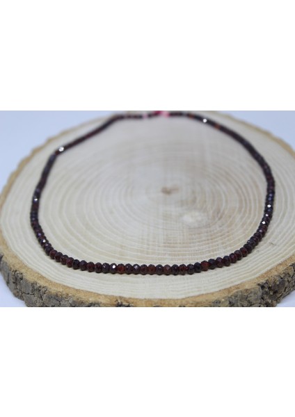 Lal - Granat - Garnet Taşı Rondela Faset Kesim 3.5*2.5mm Yarım Dizi (17CM Uzunluğundadır) modelleri