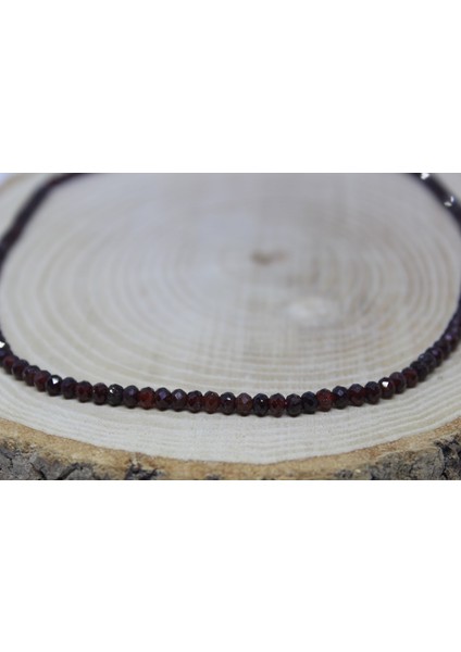Lal - Granat - Garnet Taşı Rondela Faset Kesim 3.5*2.5mm Yarım Dizi (17CM Uzunluğundadır) indirimleri