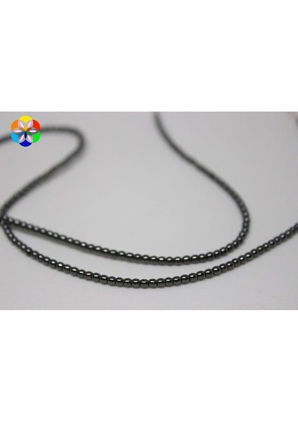 Hematit Taşı Yarım Dizi 2mm (Küçük Delikli) (17CM Uzunluğundadır)