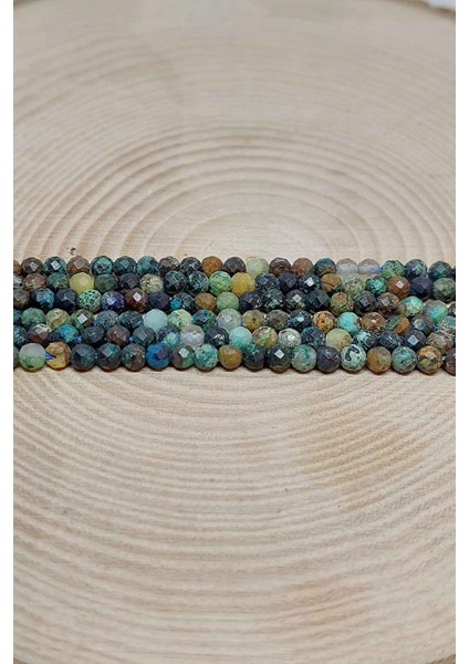 Afrika Turkuazı Taşı Yarım Dizi 2,5mm (17CM Uzunluğundadır) fiyatları