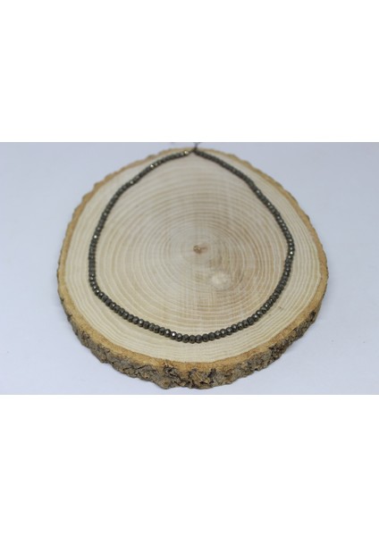 Pirit Taşı Rondela Faset Kesim 4*3mm Yarım Dizi (17CM Uzunluğundadır)