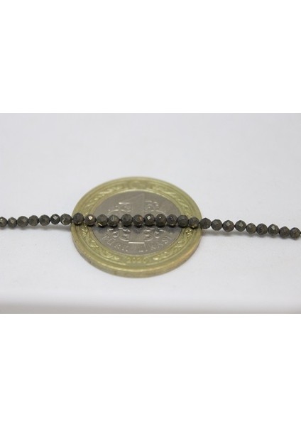 Pirit Taşı Yarım Dizi 2mm (17CM Uzunluğundadır)
