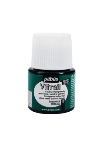 Vitrail Cam Boyası Transparan Emerald 45ML