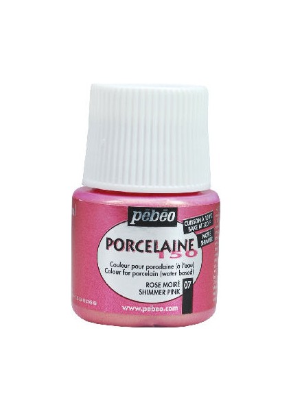 Porcelaine 150 Fırınlanabilir Porselen Boyası (Metalik) 107 Shimmer Pink 45 ml