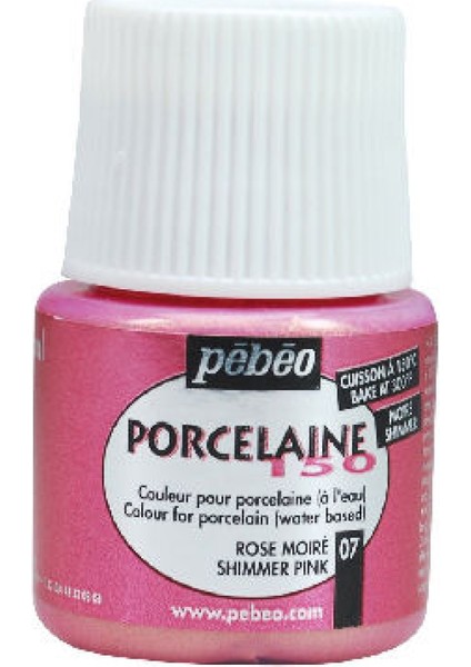 Porcelaine 150 Fırınlanabilir Porselen Boyası (Metalik) 107 Shimmer Pink 45 ml fiyatları
