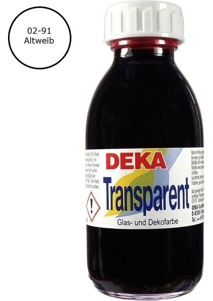 Transparent 125 ml Cam Boyası 02-91 Altweib (Beyaz)