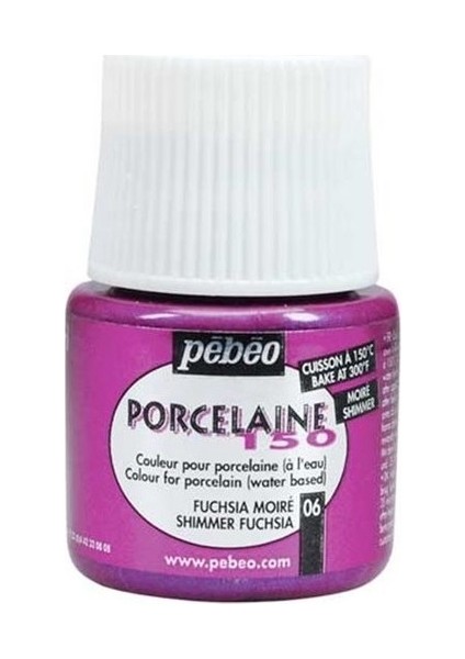 Porcelaine 150 Fırınlanabilir Porselen Boyası (Metalik) 106 Shimmer Fuchsia 45 ml fiyatları