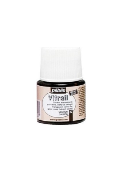 Vitrail Cam Boyası Transparan Salmon 45ML